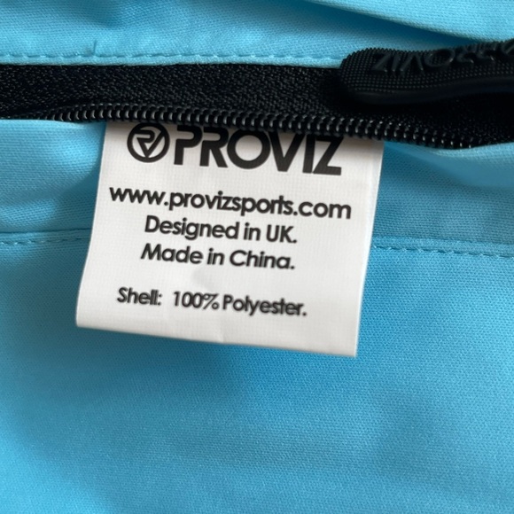 Proviz classic active waterproof running jacket light blue reflective - Picture 5 of 10